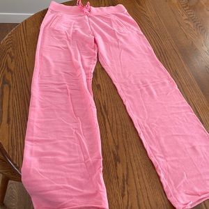 Victoria’s Secret pink fleece sweatpants only worn to try on!!